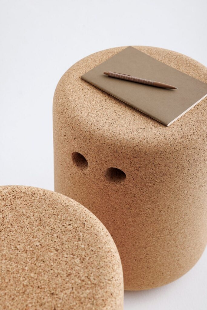 Bob stool with notebook